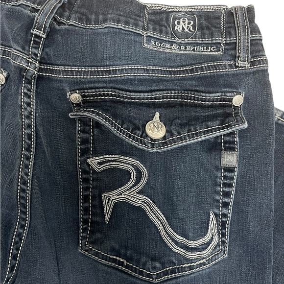 Rock & Republic Henlee Jeans Men’s 34x30 Dark Wash Straight Modern Denim - Picture 6 of 6